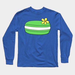 Green Flower Macaroon Long Sleeve T-Shirt